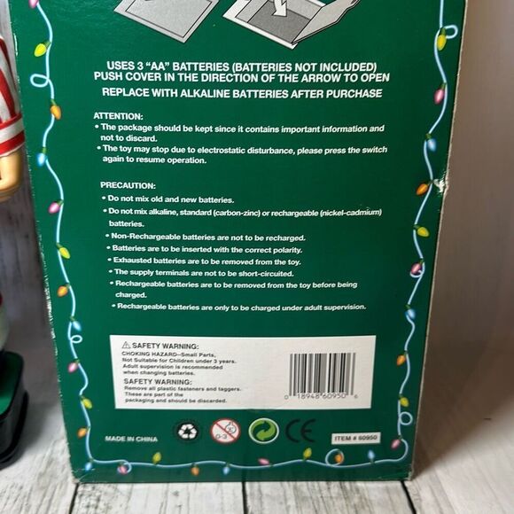 Vintage 90s 1999 Jivin Santa in Original Box 13” Battery Operated Christmas - Picture 7 of 9